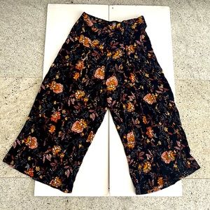 Freshman 1996 Black and Orange and Yellow Floral Pants
